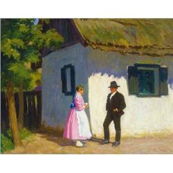 Sándor Nyilasy (1873-1934) - After mass 