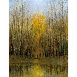 László Kézdi Kovács (1864-1942) - Glowing- orange