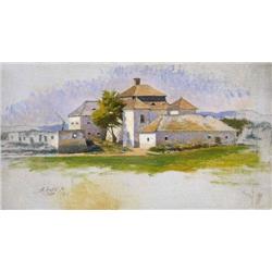 Aladár Edvi-Illés (1870-1958) - Mill on the lake-