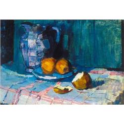 Oszkár Nagy (1883-1965) - Still life with apples 