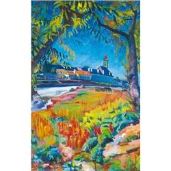 Sándor Ziffer (1880-1962) - Riverside of Zazar