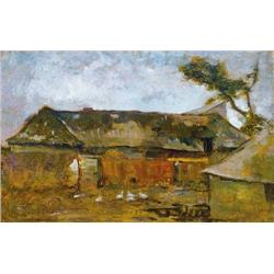 Lajos Deák Ébner (1850-1934) - Yard at Szolnok