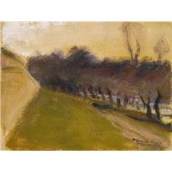 János Tornyai (1869-1936) - Dam of Tisza