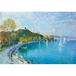 Gyula Halvax (1906-1984) - The abbey of Tihany