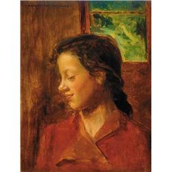 Bertalan Karlovszky (1858-1938) - Girl in front o