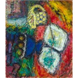 Béla Czóbel (1883-1976)  - Still life with dotted