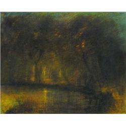 László Mednyánszky (1852-1919) - Twilight on the 