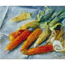 Andor Basch (1885-1944) - Still life with corn  