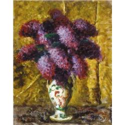 József Koszta (1861-1949) - Still life with lilac