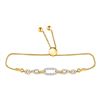 Image 1 : Diamond Oval Link Bolo Bracelet 1/3 Cttw 10kt Yellow Gold