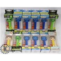 LOT OF ASSORTED PEZ DISPENSERS