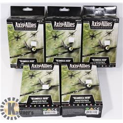 LOT OF 5 ACCESS AND ALLIES BOOSTER PACKS.
