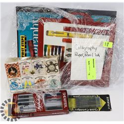 CALLIGRAPHY PAPER, PENS & INK