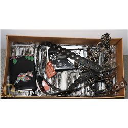 LOT OF WOMEN'S BELTS AND & E-READER PAD COVERS