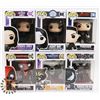 Image 1 : LOT OF 6 ASSORTED FUNKO POP VINYL FIGURES.