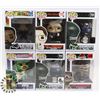 Image 1 : LOT OF 6 ASSORTED FUNKO POP VINYL FIGURES.