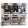 Image 1 : LOT OF 6 ASSORTED FUNKO POP VINYL FIGURES.