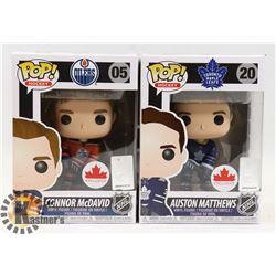 LOT OF 2 POP CONNOR MCDAVID AND AUSTON MATTHEWS