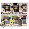 Image 1 : LOT OF 6 ASSORTED FUNKO POP VINYL FIGURES.