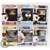 Image 1 : LOT OF 6 ASSORTED FUNKO POP VINYL FIGURES.