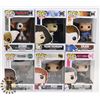 Image 1 : LOT OF 6 ASSORTED FUNKO POP VINYL FIGURES.