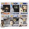 Image 1 : LOT OF 6 ASSORTED FUNKO POP VINYL FIGURES.