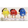 Image 1 : LOT OF 3 M&M COLLECTORS FIGURES WITH CANDY, NEW