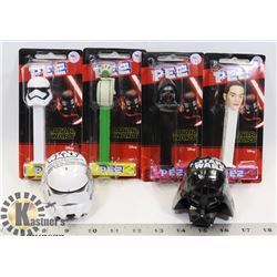 LOT OF STAR WARS COLLECTORS PEZ AND VARIOUS HEADS