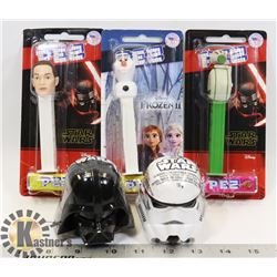 LOT OF STAR WARS COLLECTORS PEZ AND VARIOUS HEADS