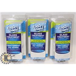 SEALED SET OF 3 ENDURO SHIELD GLASS