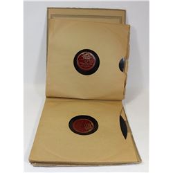 ALBUM OF 8 - 12 INCH PHONOGRAPH RECORDS