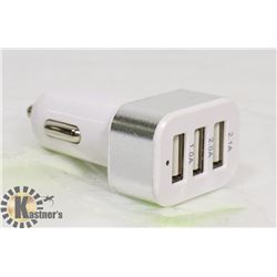 3 PORT USB CAR CHARGER.