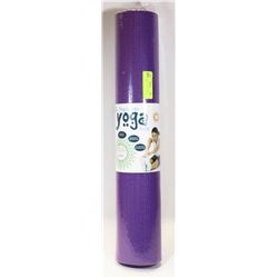 NEW 68" X 24" LATEX FREE YOGA MAT (PURPLE)