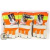 FLEECE LINE HEAVY DUTY LEATHER WORK GLOVES