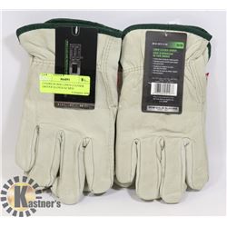 2 PAIRS OF BDG LINED LEATHER DRIVER GLOVES SZ MED