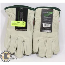 2 PAIRS OF BDG LINED LEATHER DRIVER GLOVES SZ MED