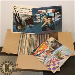 BOX OF CLASSIC ROCK & OTHER VINTAGE RECORDS