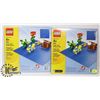 Image 1 : LOT OF 2 LEGO BLUE BUILDING PLATES.