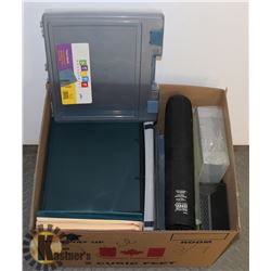 LOT OF BINDERS & FOLDERS