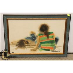 WOOD-FRAMED PICTURE