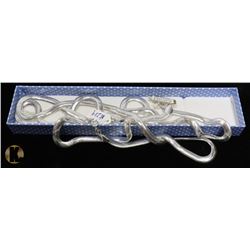 NEW 3PC SILVER PLATED 17" NECKLACES.