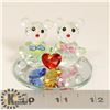 Image 1 : TWO CRYSTAL LOVE BEARS