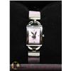 Image 1 : NEW PLAYBOY WATCH GENUINE PINK LEATHER STRAP.