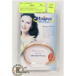 MAGNA WRIST MAGNETIC BRACELET-COPPER/GOLD WEAVE