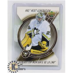 MARC ANDRE FLEURY PITTSBURGH PENGUINS RC MCDONALDS