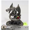 Image 1 : PEWTER "THE DRAGON OF THE FORREST" W/ CRYSTAL