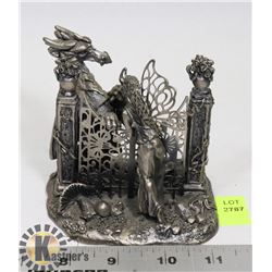 PEWTER DRAGON "A FRIENDLY CONVERSATION" W/ CRYST