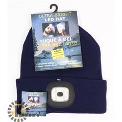 NEW! ULTRA BRIGHT LED HEADLIGHT TOQUE (BLUE)
