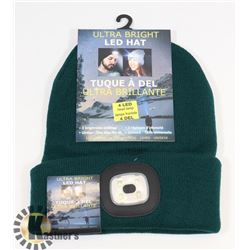 NEW! ULTRA BRIGHT LED HEADLIGHT TOQUE (GREEN)
