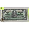 Image 1 : 1937 CANADIAN $1.00 BANKNOTE.